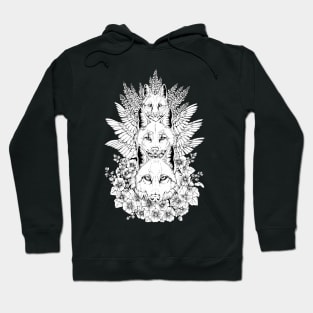 Heraldry Canidae - Black and White Hoodie